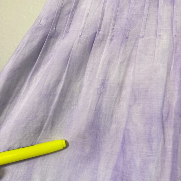 Love Shack Fancy Dress Womens Beth Midi Tie Dye Lace Vacation Resort Boho - Picture 9 of 14